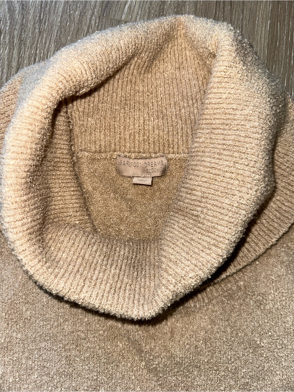 Barefoot Dreams Soft Cream Cowl Neck Sweater Set - Picture 4 of 11